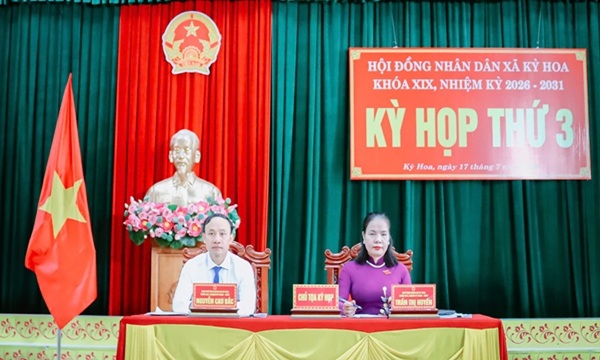 HĐND xã Kỳ Hoa tổ chức thành công kỳ họp thường lệ giữa năm 2026, xem xét nhiều nội dung quan trọng