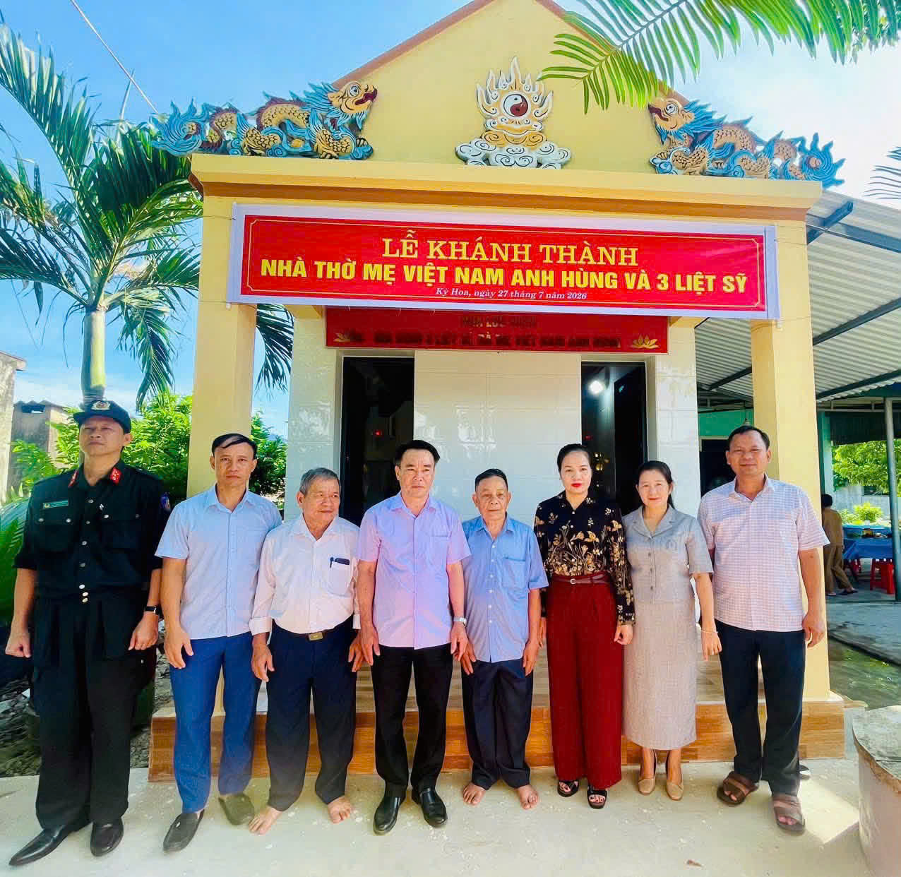 Khánh thành nhà thờ mẹ Việt Nam anh hùng Lê Thị Niềm và 03 liệt sĩ tại thôn Tân Đức, xã Kỳ Hoa 