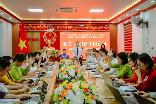 HĐND xã Kỳ Hoa tổ chức Kỳ họp thứ 4 (kỳ họp chuyên đề) khóa XIX, nhiệm kỳ 2026 - 2031