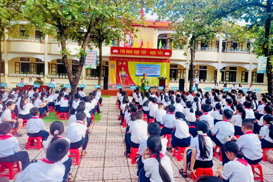 Tuyên truyền pháp luật, kỹ năng bảo vệ bản thân cho học sinh trường tiểu học Kỳ Hoa