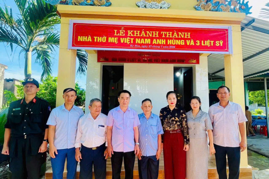 Khánh thành nhà thờ mẹ Việt Nam anh hùng Lê Thị Niềm và 03 liệt sĩ tại thôn Tân Đức, xã Kỳ Hoa 