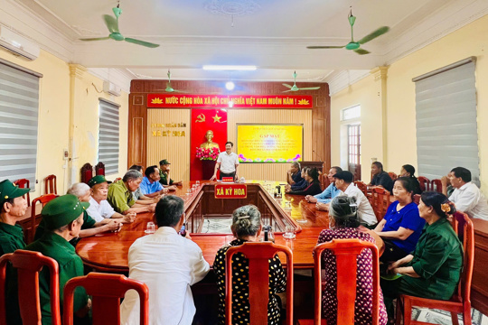 Xã Kỳ Hoa tổ chức đưa người có công và thân nhân liệt sĩ đi điều dưỡng tập trung năm 2026