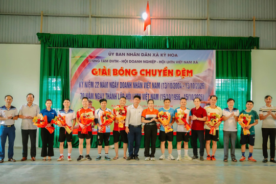 Kỳ Hoa khai mạc Giải bóng chuyền đệm Nam Doanh nghiệp năm 2026
