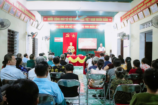Nghe Nhân dân nói và nói cho Nhân dân hiểu là trách nhiệm của cán bộ xã Kỳ Hoa.
