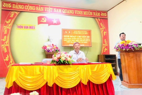 Đảng bộ xã Kỳ Hoa: Tiếp tục đổi mới nội dung sinh hoạt chi bộ, gắn xây dựng Đảng với nhiệm vụ thực tiễn
