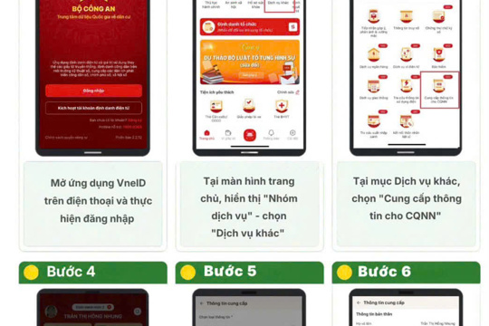 Cách tích hợp giấy khai sinh trên ứng dụng VNeID