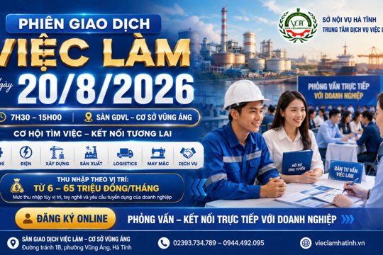 Cơ hội việc làm đa dạng tại Phiên giao dịch việc làm ngày 20/8 