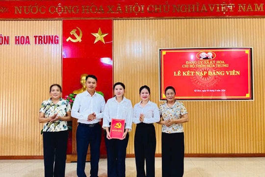 Chuyển biến tích cực trong công tác tạo nguồn, kết nạp Đảng viên ở Đảng bộ xã Kỳ Hoa