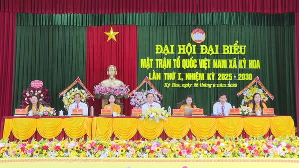Đại hội Đại biểu Mặt trận Tổ Quốc Việt Nam xã Kỳ Hoa lần thứ I, nhiệm kỳ 2025 – 2030 thành công tốt đẹp 