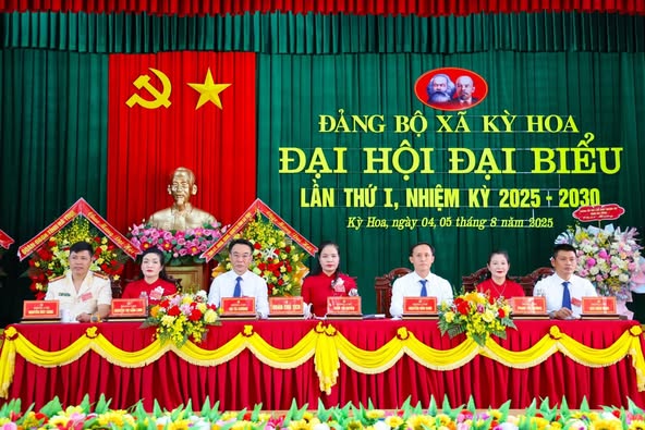 Đảng bộ xã Kỳ Hoa tổ chức thành công Đại hội Đại biểu lần thứ I, nhiệm kỳ 2025 - 2030  