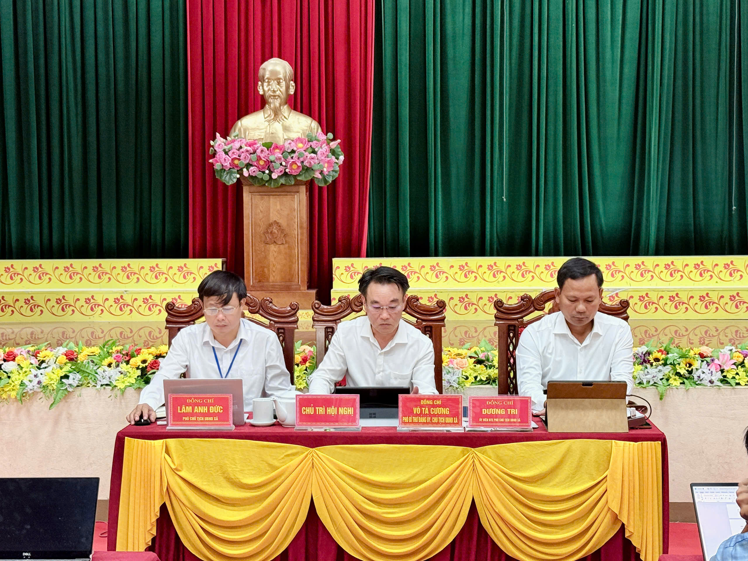 UBND xã Kỳ Hoa tổ chức phiên họp thường kỳ tháng 7 năm 2026